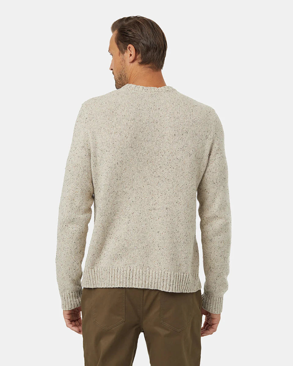 Step up your sweater game with our fresh spin on our classic knit crew. Made from 100% organic cotton yarn with a contrast nep, it delivers a unique touch of texture and colour.