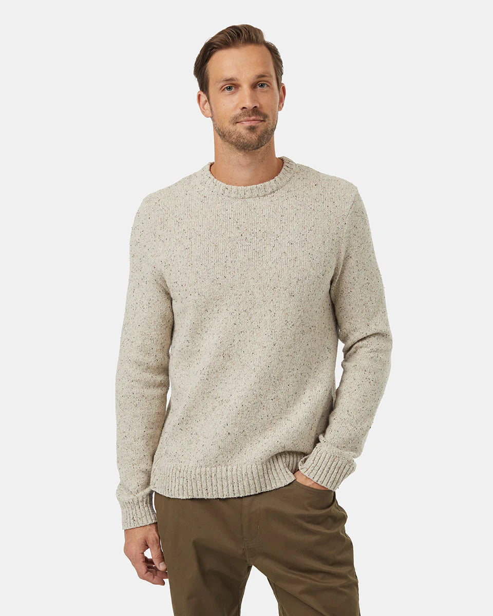 Step up your sweater game with our fresh spin on our classic knit crew. Made from 100% organic cotton yarn with a contrast nep, it delivers a unique touch of texture and colour.