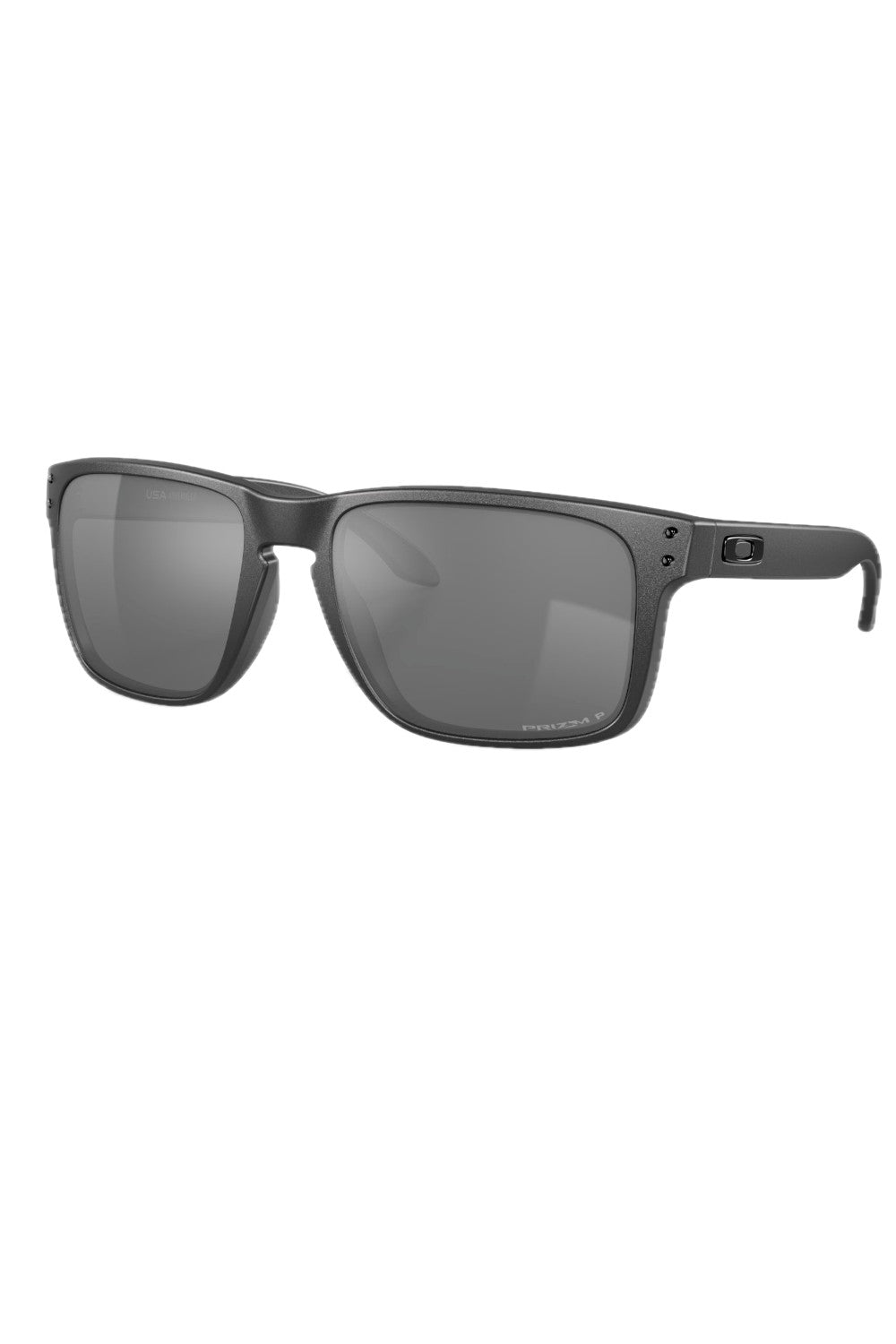 The look of Holbrook, from its iconic style to keyhole bridge and metal rivets, has been scaled up to fit larger faces.