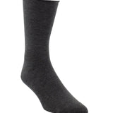 Dark gray sock on a white background