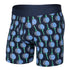 Boxer briefs with tennis racket pattern on a white background