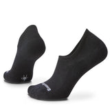 Black socks with a brand logo on a white background