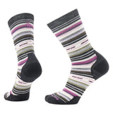Pair of striped socks on a white background