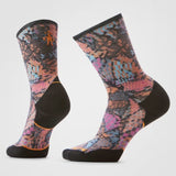 Pair of colourful patterned socks on a white background