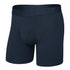 Black boxer briefs on a white background