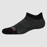 The Whole Package is an everyday pair supercharged with performance features. Its yarn blend wicks sweat and fights stanky feet, while its cushioned construction offers exceptional comfort for all-day wear. Seriously. It’s right there in the name. This sock is the Whole Package.