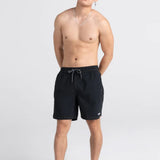 These 2N1 swim shorts combine a Slim Fit liner over a fixed-waist shell. The integrated liner is form-fitting through the butt and thighs. Beach bash and beyond. Featuring an ultra-light mesh liner and the BallPark Pouch™, Oh Buoy is primed for your next pool party.