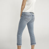 Suki is the best-selling Silver Jeans Co. curvy fit for good reason. Designed to enhance curves, this pair creates a flattering silhouette with ease in the hip and thigh to hug every angle. The classic mid rise is comfortable, and the contoured waistband ensures a zero-gap fit.