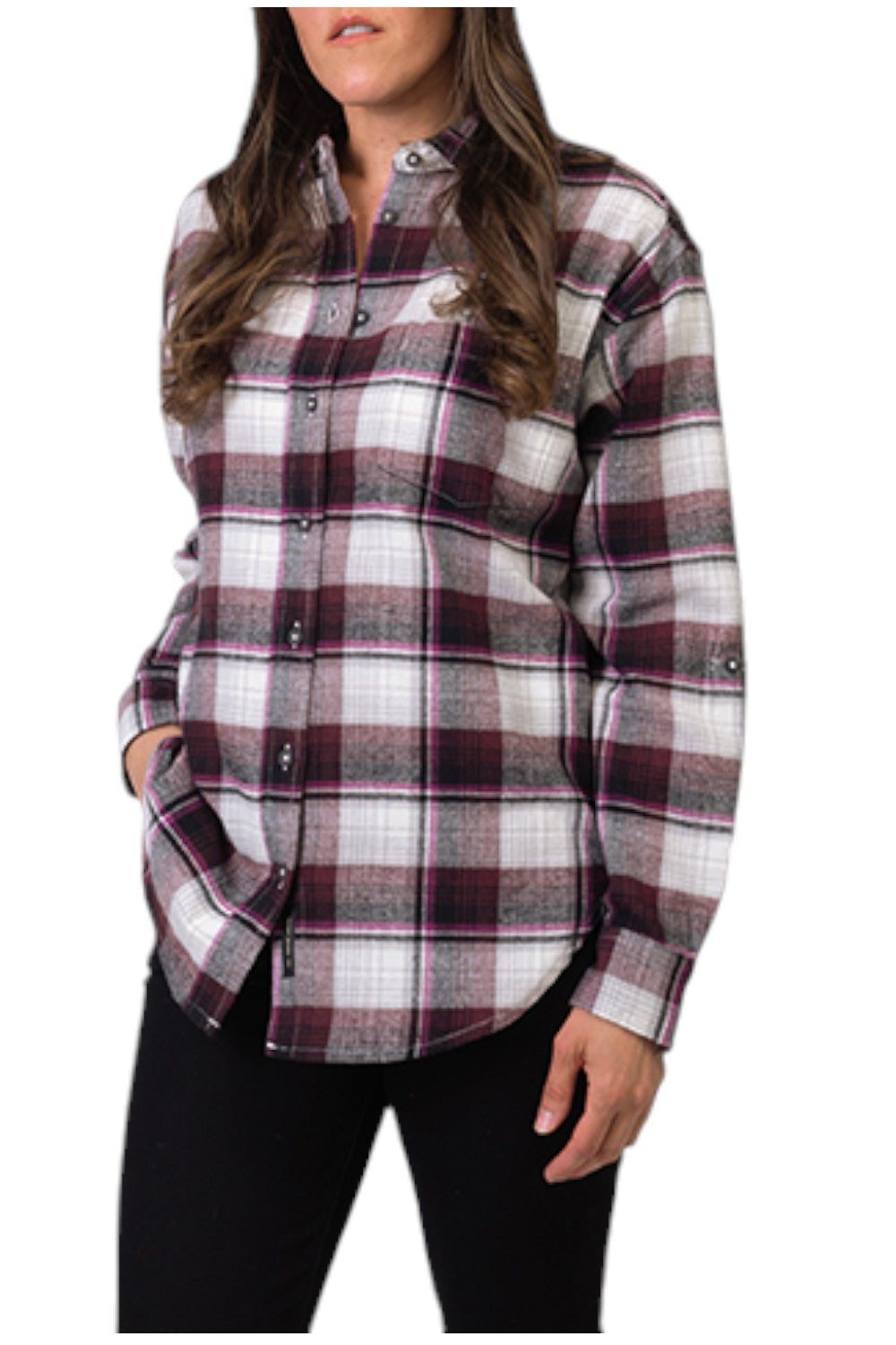 Introducing the Silver Jeans Co. Flannel Shirt - crafted with 100% cotton for a comfortable feel. Perfect for casual occasions, this shirt features a classic plaid pattern and a long sleeve design with roll tab for versatility and style. Elevate your wardrobe with this must-have piece.