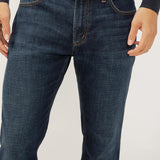 Jace offers a modern take on the classic cowboy jean. Now crafted with soft, durable Luxe Heritage denim, these jeans sit just below the waist and feature a slim fit through the hip and thigh. The bootcut leg opening balances the slim silhouette and easily fits over any footwear.