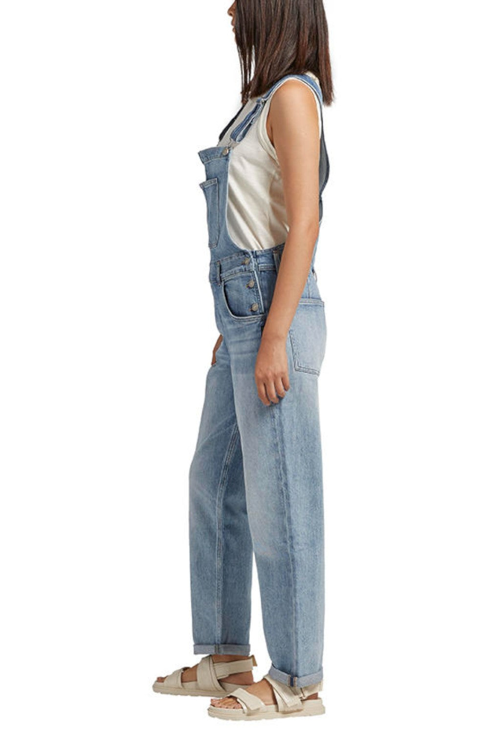 Silver Jeans Co. Baggy Straight Leg Overalls