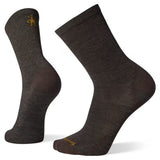Pair of dark brown socks on a white background