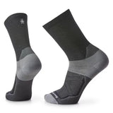 Pair of black and gray socks on a white background