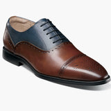 You’ll leave no head unturned with the Stacy Adams Reynolds Cap Toe Oxford. Featuring a rich leather upper with eye-catching perfing and a cool mix of colors, this shoe makes any occasion special.