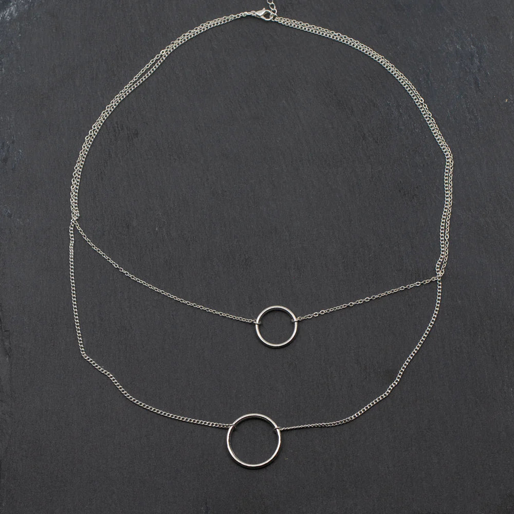 This double stranded necklace is so cute and perfect for everyday wear!