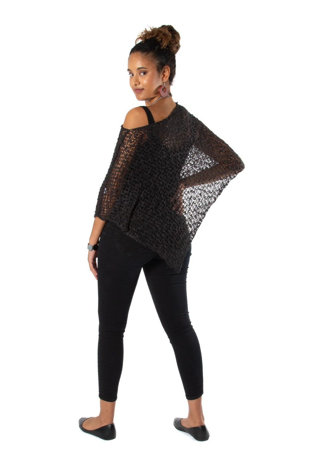 We love these popcorn knit ponchos! They are so soft and the perfect coverup for cool days or evenings.