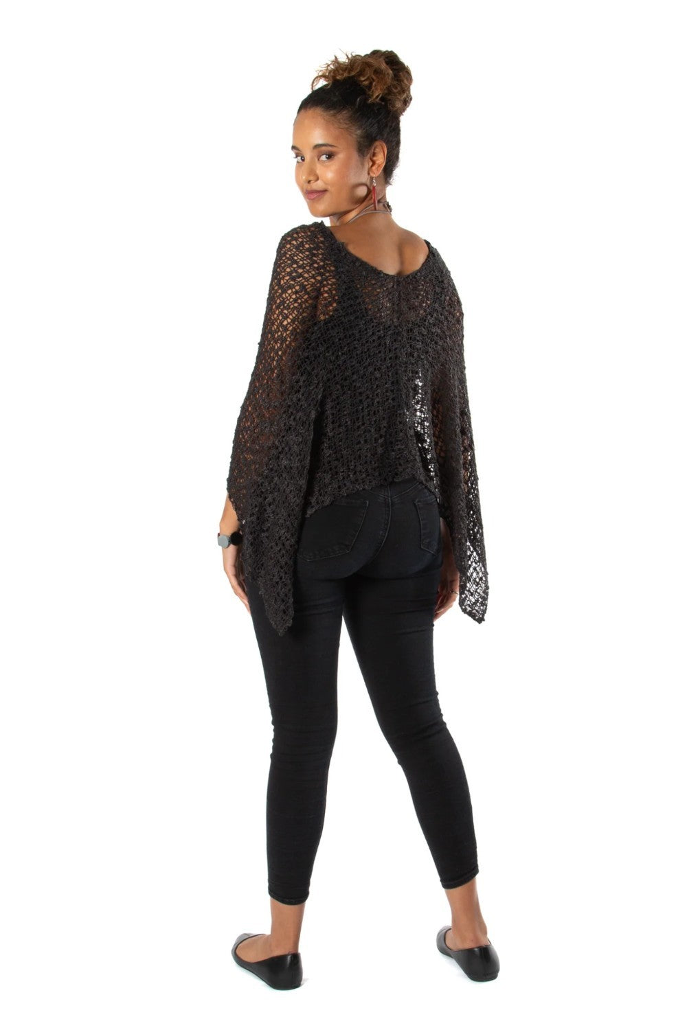 We love these popcorn knit ponchos! They are so soft and the perfect coverup for cool days or evenings.