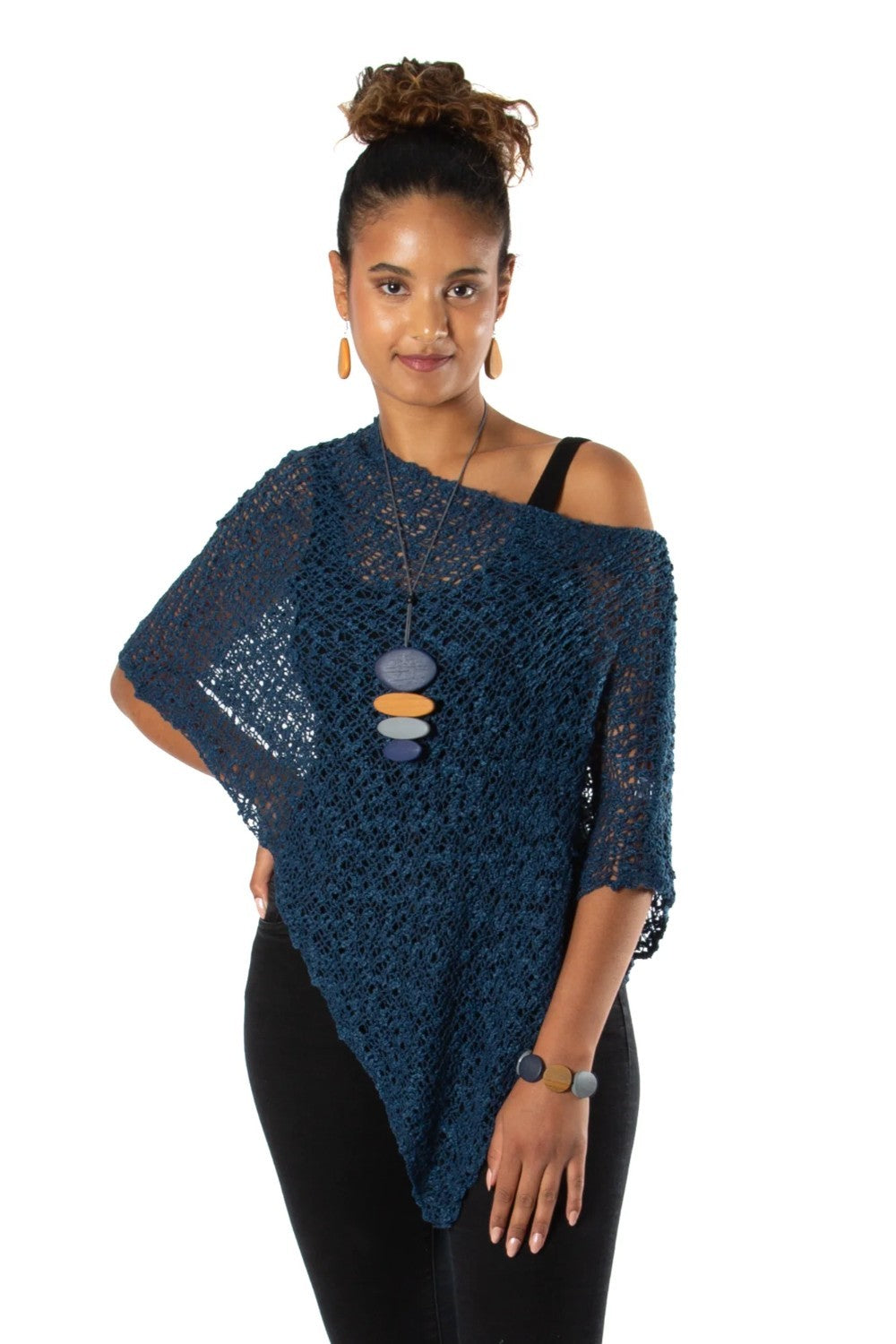 We love these popcorn knit ponchos! They are so soft and the perfect coverup for cool days or evenings.