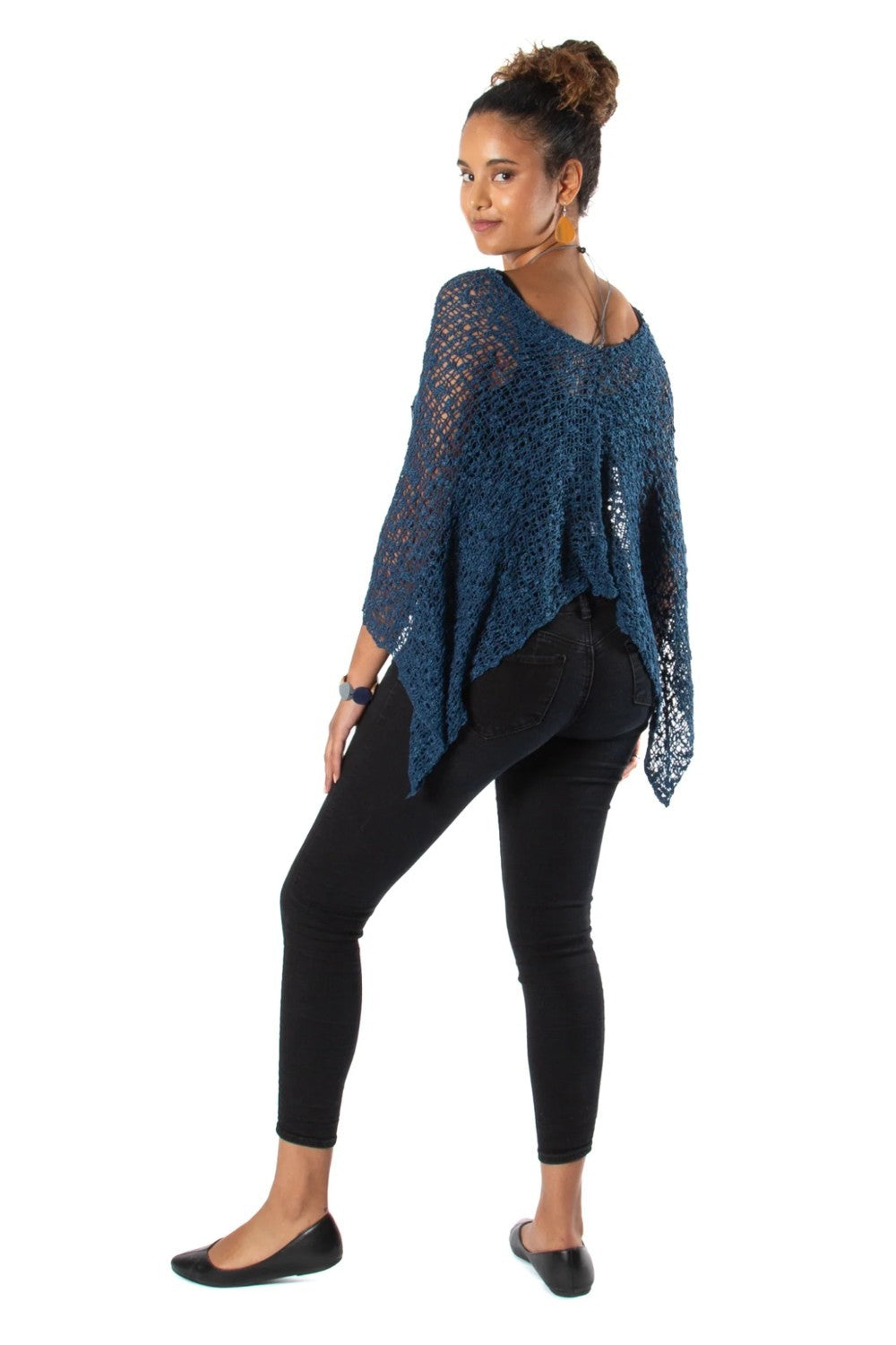 We love these popcorn knit ponchos! They are so soft and the perfect coverup for cool days or evenings.