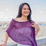 We love these popcorn knit ponchos! They are so soft and the perfect coverup for cool days or evenings.