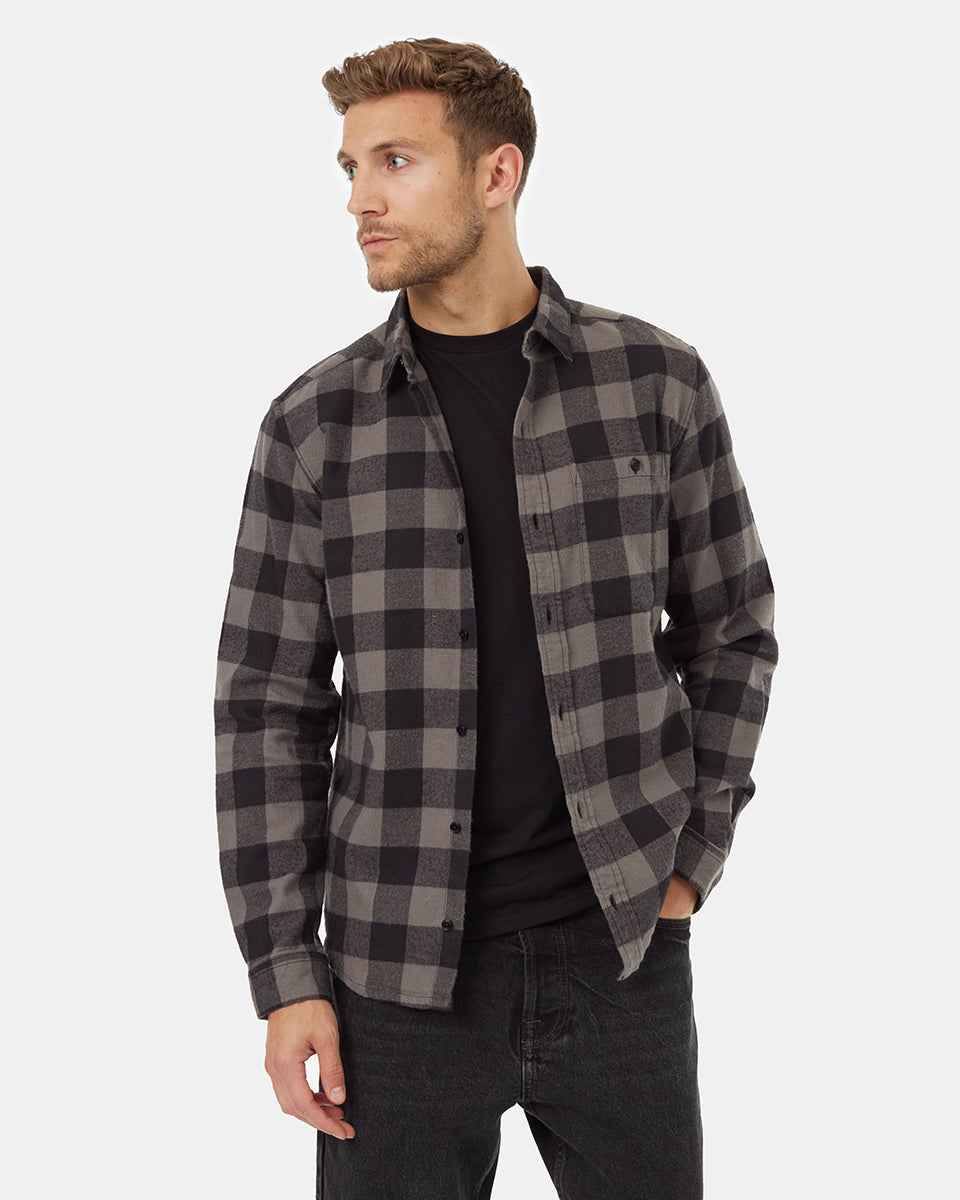 Made from an insulating blend of kapok and organic cotton, this shirt's footprint is only a fraction of what you'd find in an average plaid button up. 