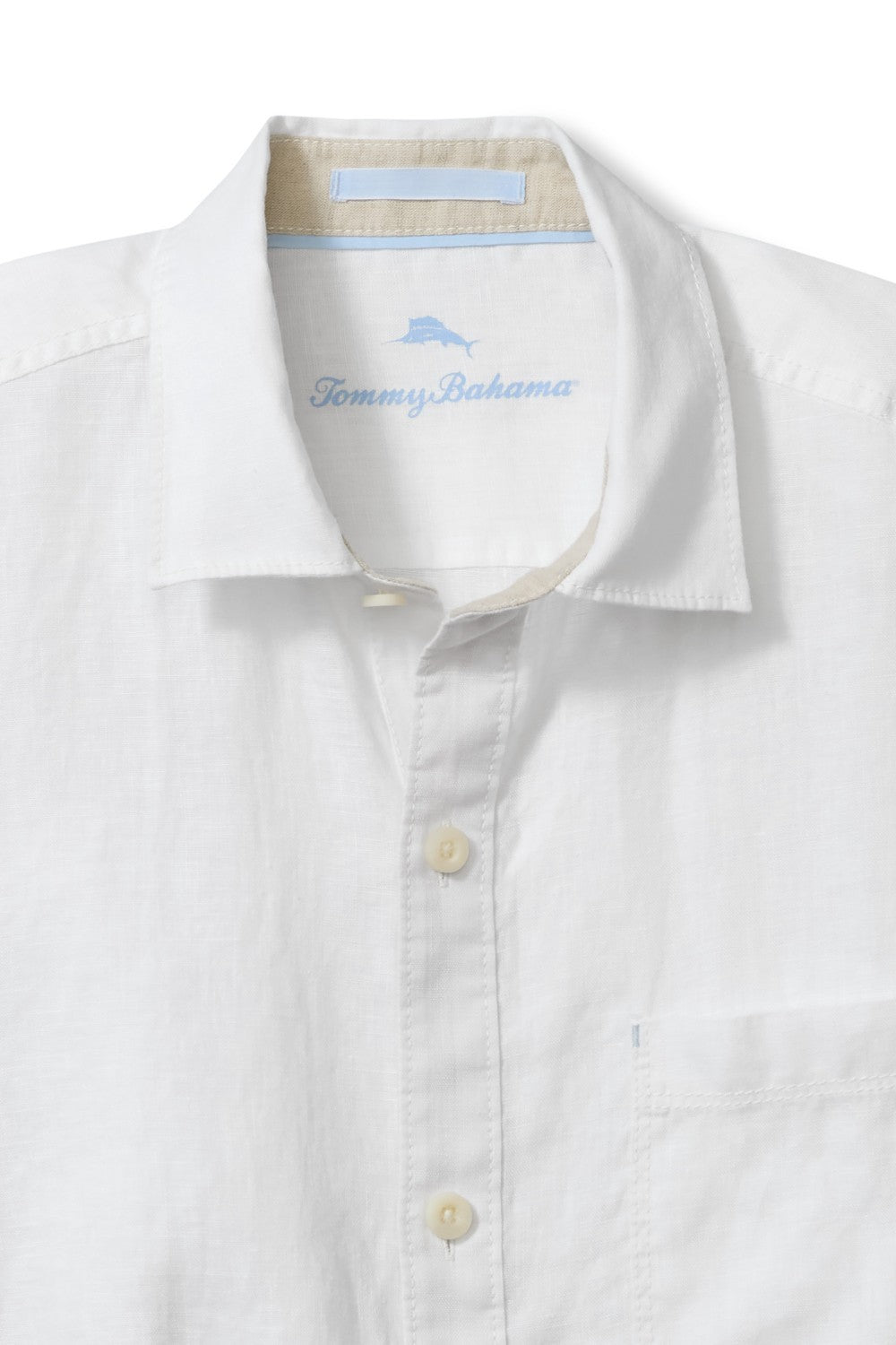 Get ready to feel the breeze in style with the Tommy Bahama Paradise Breezer! This short sleeve linen white shirt from Tommy Bahama is perfect for any occasion. Stay cool and comfortable while looking effortlessly chic. Paradise awaits!