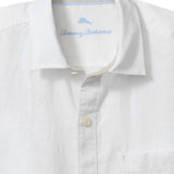 Get ready to feel the breeze in style with the Tommy Bahama Paradise Breezer! This short sleeve linen white shirt from Tommy Bahama is perfect for any occasion. Stay cool and comfortable while looking effortlessly chic. Paradise awaits!