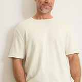 Crafted from a soft and comfortable cotton-Modal blend, this casual tee embodies everyday relaxation, no matter what color you choose.
