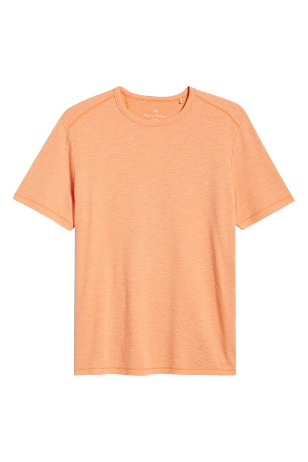 Plain orange t-shirt on a white background