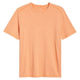 Plain orange t-shirt on a white background