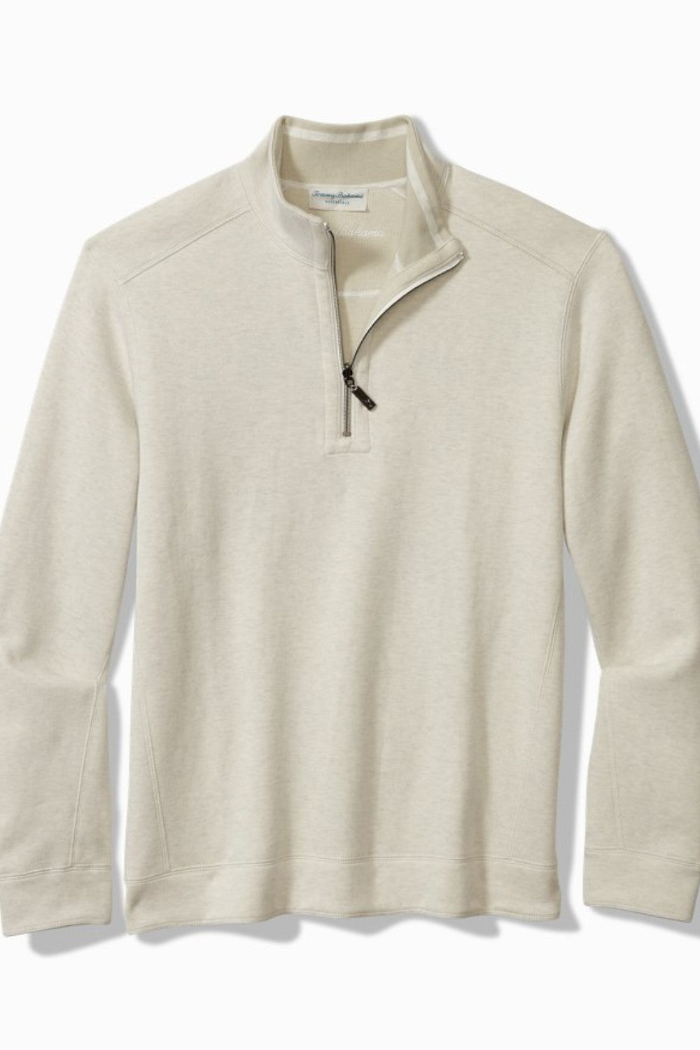 Flip the script from polished to casual without missing a beat in our versatile Flip Coast Collection. For a sophisticated look, the heathered face side of this versatile half-zip features elevated trim at the collar, cuffs, and hem, while on the reverse side, a subtle jacquard pattern with tonal stitching sets an easy, relaxed tone for everyday living.