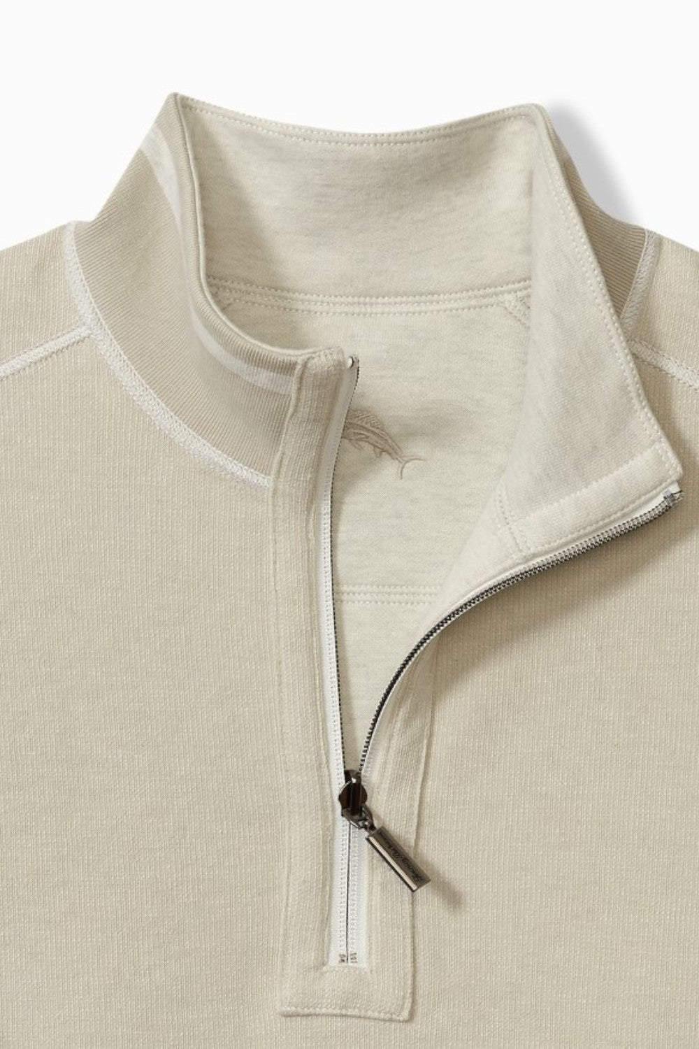 Flip the script from polished to casual without missing a beat in our versatile Flip Coast Collection. For a sophisticated look, the heathered face side of this versatile half-zip features elevated trim at the collar, cuffs, and hem, while on the reverse side, a subtle jacquard pattern with tonal stitching sets an easy, relaxed tone for everyday living.