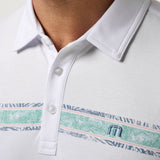 The ALL DAY DRIFT Polo keeps things easy with a little more texture. A soft, peached fabric delivers a broken-in feel, while the chest stripe and subtle palm detail add just enough interest. Finished with a collar that holds its shape.