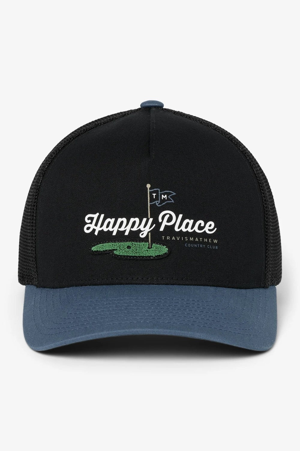 The SWING SEASON HAT leans into that stretch of the year everyone waits for, pairing a breezy two-tone mesh snapback with golf-inspired art and a subtle grass embroidery detail that rewards a closer look. Light, easy, and unmistakably on trend, it’s the hat that says the good rounds are just getting started.