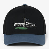 The SWING SEASON HAT leans into that stretch of the year everyone waits for, pairing a breezy two-tone mesh snapback with golf-inspired art and a subtle grass embroidery detail that rewards a closer look. Light, easy, and unmistakably on trend, it’s the hat that says the good rounds are just getting started.