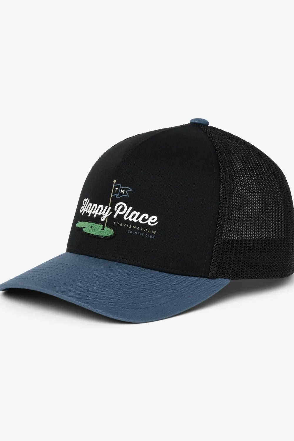 The SWING SEASON HAT leans into that stretch of the year everyone waits for, pairing a breezy two-tone mesh snapback with golf-inspired art and a subtle grass embroidery detail that rewards a closer look. Light, easy, and unmistakably on trend, it’s the hat that says the good rounds are just getting started.
