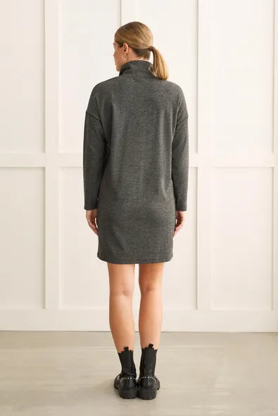 This mock neck dress is so easy to style you'll wish it came into your life sooner. 