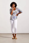You'll be pulling out all the stops when it comes to easy-breezy elegance in this flowy-fit top.