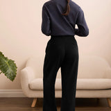 Elevate your look with these flowy wide-leg pants, expertly crafted from Techno Lux material for a blend of luxurious softness and four-way stretch. The extremely comfortable pull-on waistband ensures a smooth, relaxed silhouette, making them perfect for effortless style and comfort.