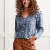 This sweater cardigan is the perfect lightweight layer for when it gets a little cool. 