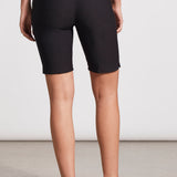 Pull-on shorts that let you slay sunny days with style in mind. We love the streamlined elastic waist with FLATTEN-IT® technology that flatters your figure, functional front welt pockets, decorative back welt pockets, angled side slits at the hem, and 10" inseam. The stretch twill woven fabric delivers a comfy feel.