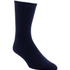 One navy sock, shown from the side, photographed on a light background.