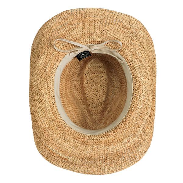 Whether exploring the Southwest or lounging at the beach, this artsy cowboy sun hat will be your new summer favourite. The wire-edged brim makes it easily moldable to your exact style. A faux suede leather and colourful beaded band makes it interesting.