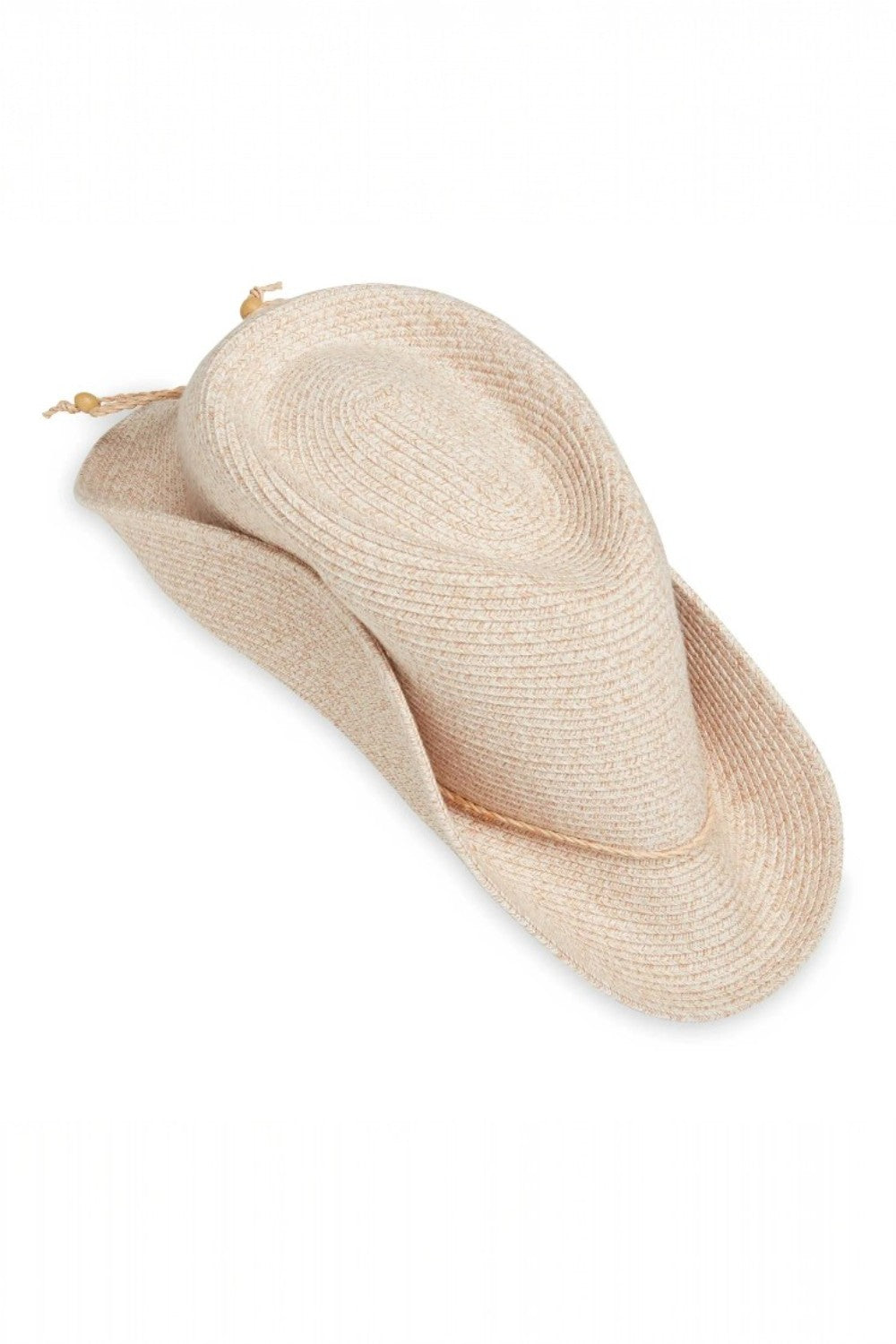 Beige  hat on a white background