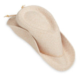 Beige  hat on a white background