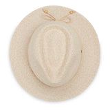 Beige hat on a white background