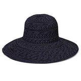 Black and white hat on a white background