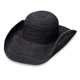 Black and white hat on a white background