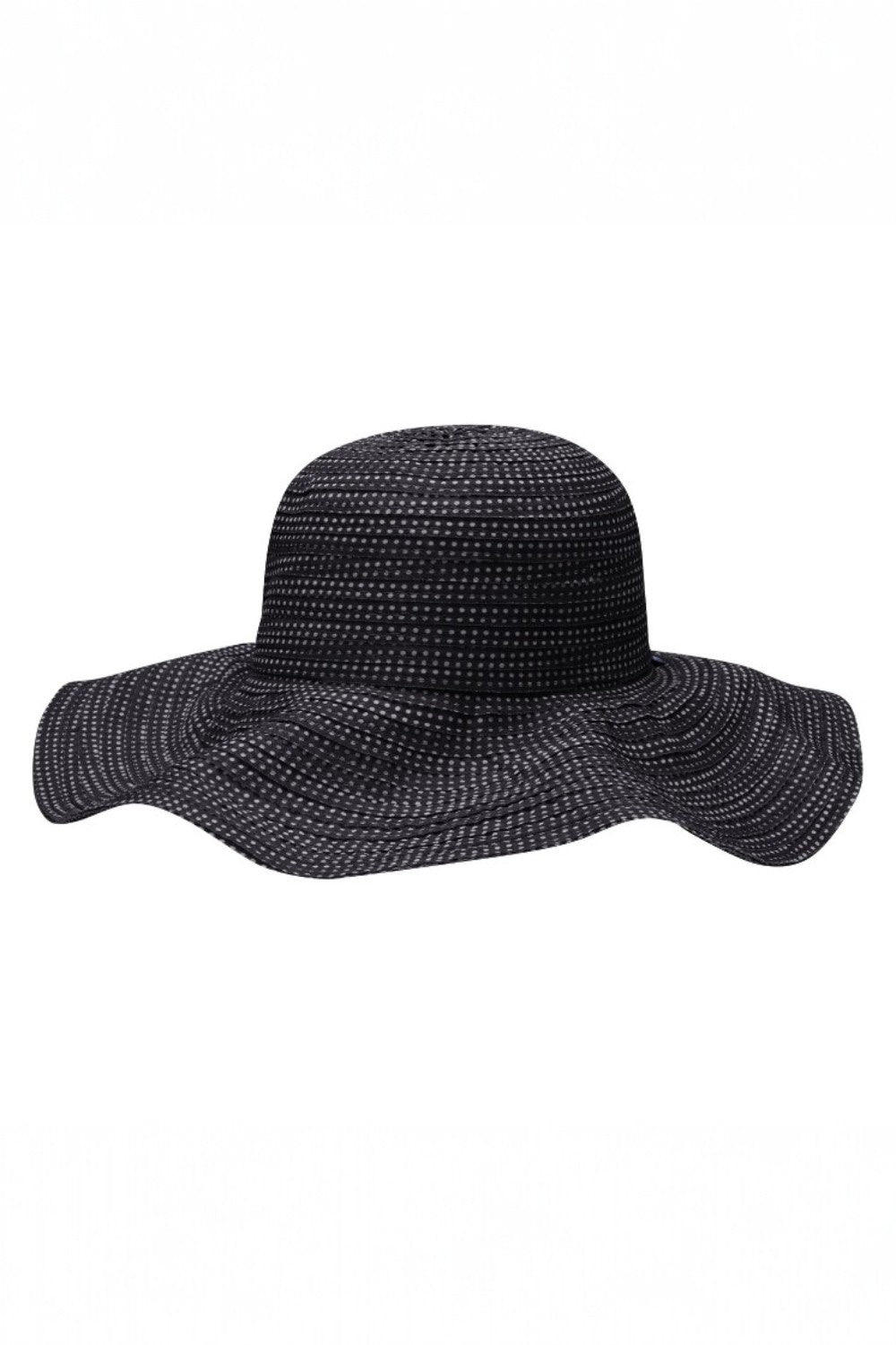 Black and white hat on a white background