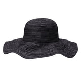 Black and white hat on a white background